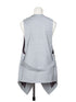 silk wool easy vest